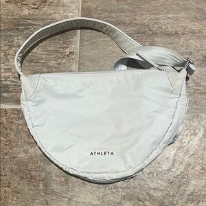 Athleta Light Gray Crossbody Bag